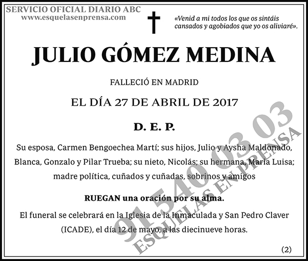 Julio Gómez Medina